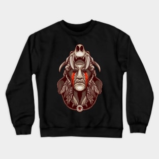 Indian Skull Crewneck Sweatshirt